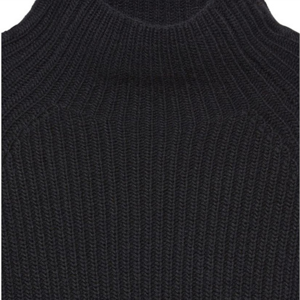 NWT $395 Theory PATE Black Mock Neck Oversized Wool Cashmere Knit SIZE S - Picture 5 of 5